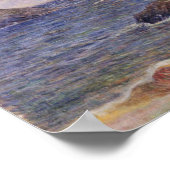Rocky Zee Coast by Paul Gauguin (beste kwaliteit) Poster (Hoek)