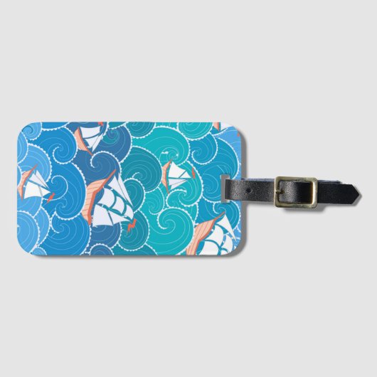 Rocky Zee Pattern Bagagelabel (Voorkant (horizontaal))