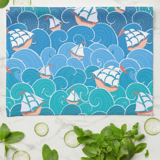 Rocky Zee Pattern Theedoek (Gevouwen)