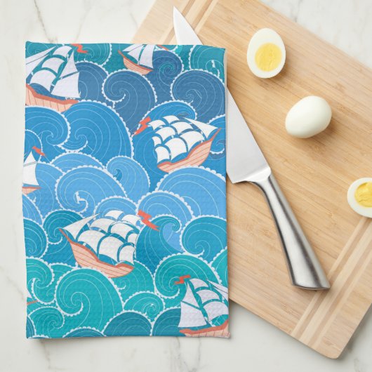 Rocky Zee Pattern Theedoek (Quarter Fold)