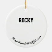 Rocky's Wreath Keramisch Ornament (Achterkant)