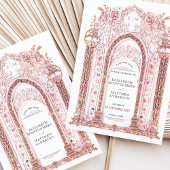 Rococo Arc Floral Enregistrer la carte Date Filigr