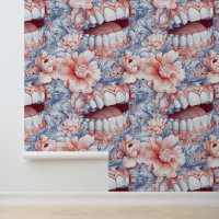 Rococo Art Teeth Flower Smile Dental Clinic Decor