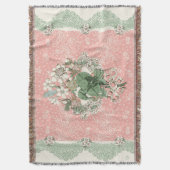 Rococo bank gooit dekens katoen polyester deken (Voorkant Verticaal)