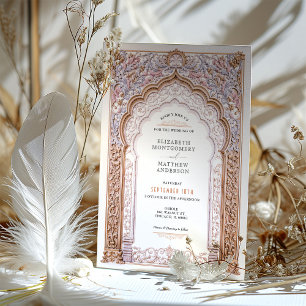 Rococo Barok Gold Arch bruiloft  details Kaart