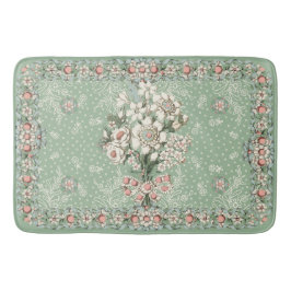 Rococo Bathroom Decor Bath Mat & Rugs Bouquet