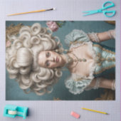 Rococo Beauty Decoupage Papier – weelderige jurk (Craft)