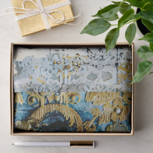 Rococo Blauw Goud Italiaans Romantisch  Tissuepapier