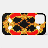 Rococo-complex met bloemelementen Case-Mate iPhone case (Achterkant (horizontaal))