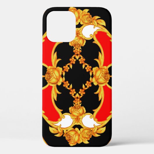 Rococo-complex met bloemelementen Case-Mate iPhone case (Achterkant)