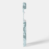 Rococo Damask Art I Duck Egg Blue+Teal (Côté gauche)