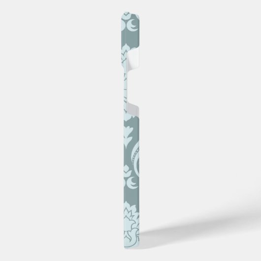 Rococo Damask Art I Duck Egg Blue+Teal (Côté gauche)