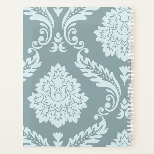 Rococo Damask Art I Duck Egg Blue+Teal (Dos)