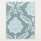 Rococo Damask Art I Duck Egg Blue+Teal (Devant)