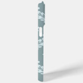 Rococo Damask Art I Duck Egg Blue+Teal Case-Mate iPhone Case (Achterkant / Rechts)