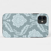 Rococo Damask Art I Duck Egg Blue+Teal Case-Mate iPhone Case (Achterkant (horizontaal))