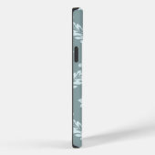 Rococo Damask Art I Duck Egg Blue+Teal Case-Mate iPhone Case (Achterkant / Rechts)