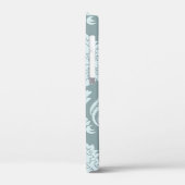 Rococo Damask Art I Duck Egg Blue+Teal Case-Mate iPhone Case (Achterkant / Links)