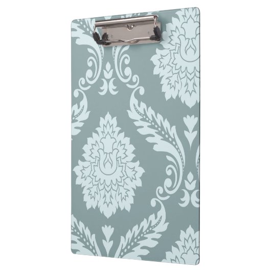 Rococo Damask Art I Duck Egg Blue+Teal Klembord (Links)