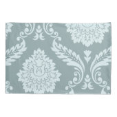 Rococo Damask Art I Duck Egg Blue+Teal Kussensloop (Achterkant)