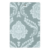 Rococo Damask Art I Duck Egg Blue+Teal Mini Klembord (Achterkant)