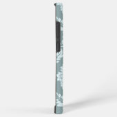 Rococo Damask Art I Duck Egg Blue+Teal Samsung Galaxy Hoesje (Rechterkant)