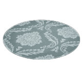 Rococo Damask Art I Duck Egg Blue+Teal Snijplank (Hoek)