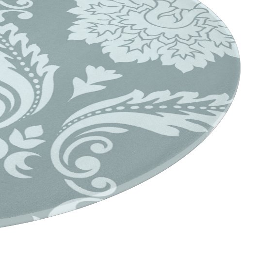 Rococo Damask Art I Duck Egg Blue+Teal Snijplank (Hoek)