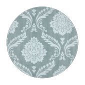 Rococo Damask Art I Duck Egg Blue+Teal Snijplank (Voorkant)