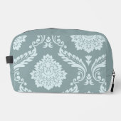 Rococo Damask Art I Duck Egg Blue+Teal Toilettasje (Voorkant)