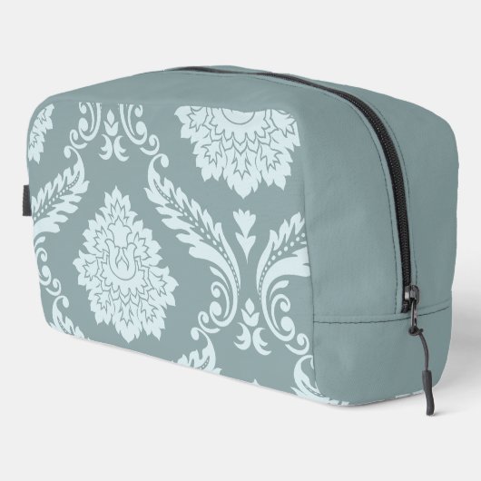 Rococo Damask Art I Duck Egg Blue+Teal Toilettasje (Rechterhoek)