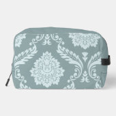 Rococo Damask Art I Duck Egg Blue+Teal Toilettasje (Achterkant)