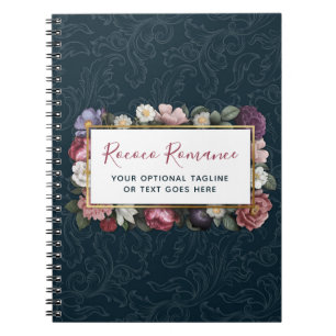 Rococo Damask & Elegant Floral  Feminine Notitieboek