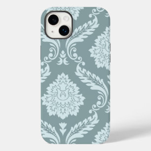 Rococo Damask Kunst I Eendenei Blauw+Turquoise Case-Mate iPhone 14 Plus Hoesje