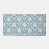 Rococo Damask Pattern Duck Egg Blue+Teal (Recto)