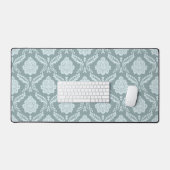 Rococo Damask Pattern Duck Egg Blue+Teal Bureaumat (Keyboard & Muis)