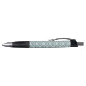 Rococo Damask Pattern Duck Egg Blue+Teal Pen (Bovenkant)