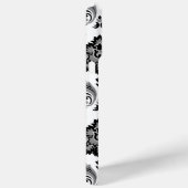 Rococo Damask Pattern Grey Black White Case-Mate iPhone Case (Achterkant / Rechts)