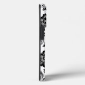Rococo Damask Pattern Grey Black White Case-Mate iPhone Case (Achterkant / Rechts)