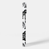 Rococo Damask Pattern Grey Black White Case-Mate iPhone Case (Achterkant / Rechts)