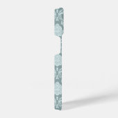 Rococo Damask Rpt Pattern Duck Egg Blue+Teal iPhone Hoesje (Rechterkant)