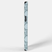 Rococo Damask Rpt Pattern Duck Egg Blue+Teal iPhone Hoesje (Rechterkant)