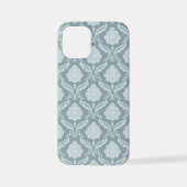 Rococo Damask Rpt Pattern Duck Egg Blue+Teal iPhone Hoesje (Achterkant)