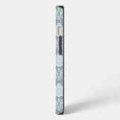 Rococo Damask Rpt Pattern Duck Egg Blue+Teal iPhone Hoesje (Linkerkant)