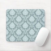 Rococo Damask Rpt Pattern Duck Egg Blue+Teal Muismat (Met muis)