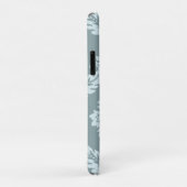 Rococo Damast Kunst I Eendenei Blauw+Turquoise Case-Mate iPhone Case (Achterkant/rechts)