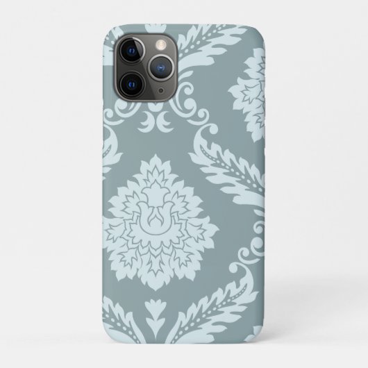 Rococo Damast Kunst I Eendenei Blauw+Turquoise Case-Mate iPhone Case (Achterkant)
