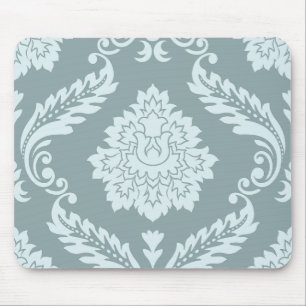 Rococo Damast Lg Patroon Eendenei Blauw+Turquoise Muismat