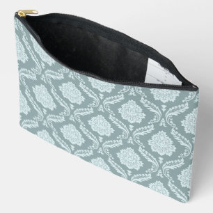 Rococo Damast Patroon Eendenei Blauw+Turquoise Etui
