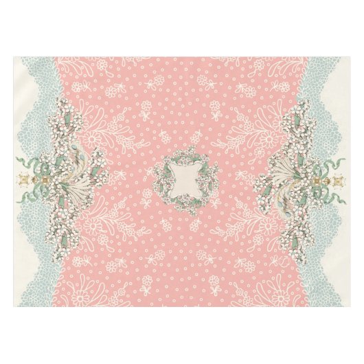 Rococo Dîner serviettes nappes tissu Hydrangea (Devant (Horizontal))